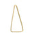 33x16mm Triangle Frame - Solid Brass (10pcs)