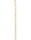 2.5x4.6mm Flat Link Chain - 14K Gold Antique Plated (10 ft)