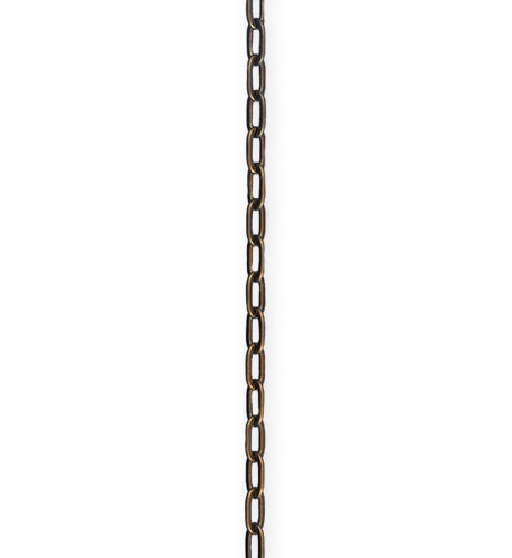 2.5x4.6mm Flat Link Chain - Natural Brass
