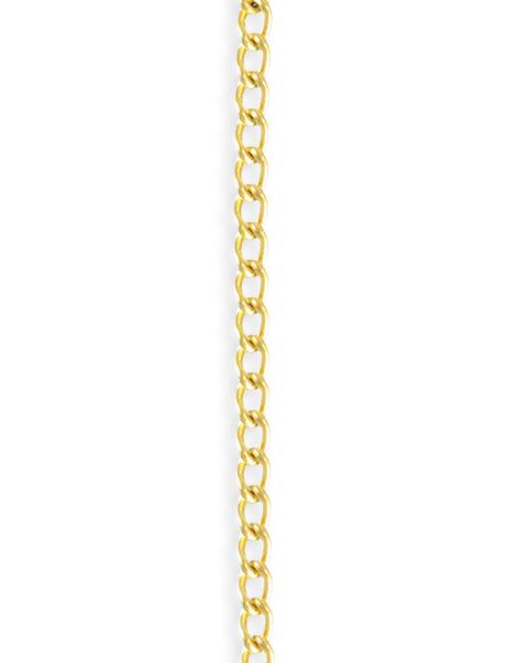 3.4x5.1mm Curb Chain - 10K Gold Plated (10 ft)