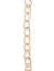 6.5x9.5mm Etched Cable Chain - Rose Gold Plated (7 ft)