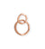 24x17mm Linked Hammered Rings - Copper Plated (8 pcs)