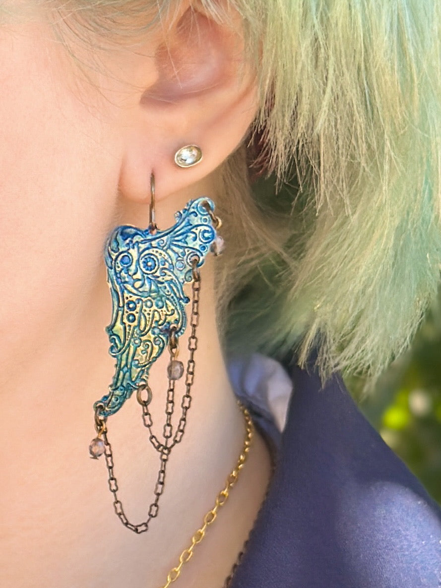 54x22mm Patterned Mythical Wing R (6pcs)