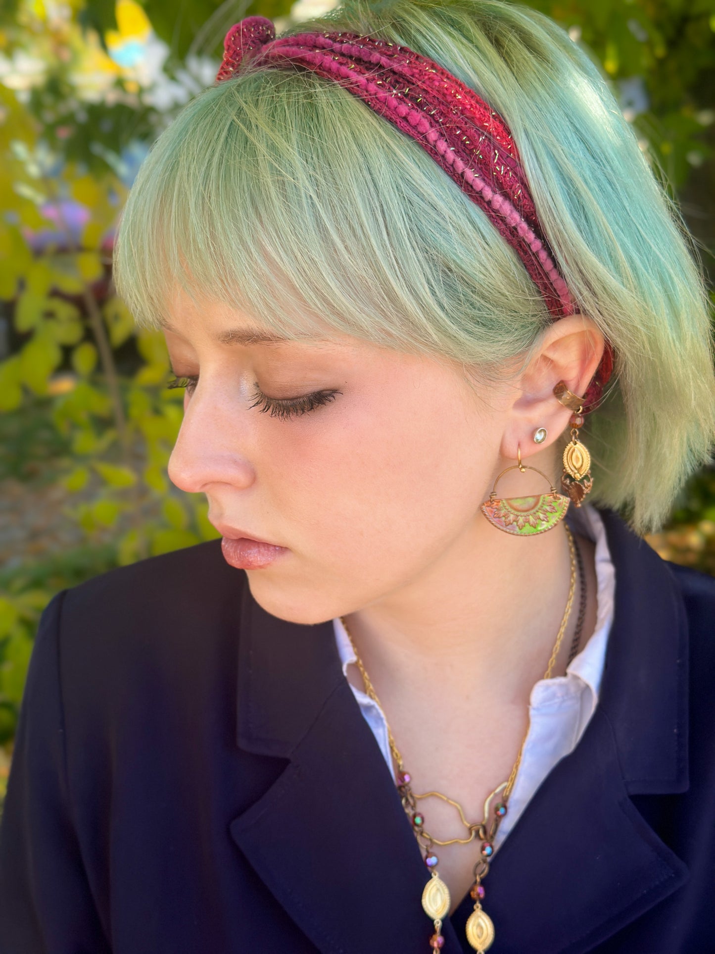 12x6mm Hammered Earring Cuff (20pcs)