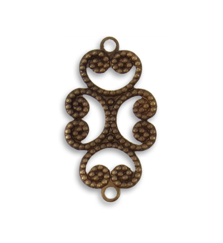 24.5x13.5mm Etruscan Swirl (30 pcs)