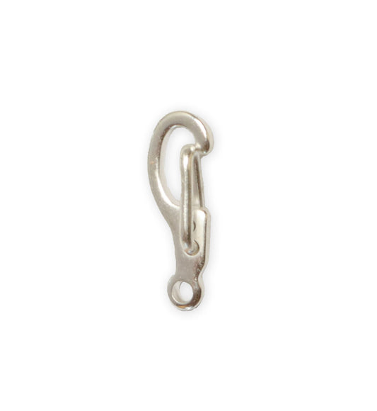 14mm Self Closing Clasp - Sterling Silver Plated (32 pcs)