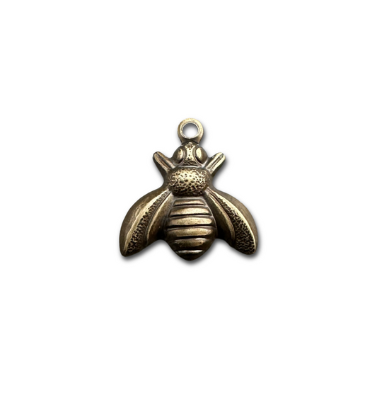 13x12mm Bumble Bee - Natural Brass (35pcs)