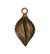 24x13mm Scalloped Leaf Charm (20 pcs)