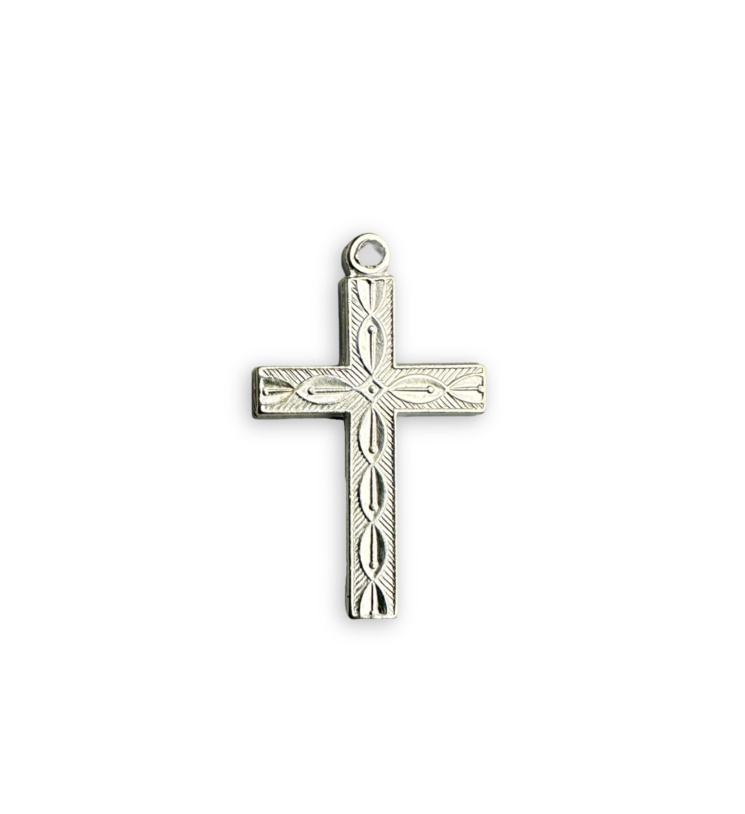 Cross Charm - Silver Plated (18pcs)