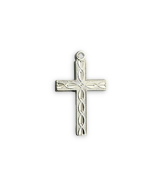 Cross Charm - Silver Plated (18pcs)