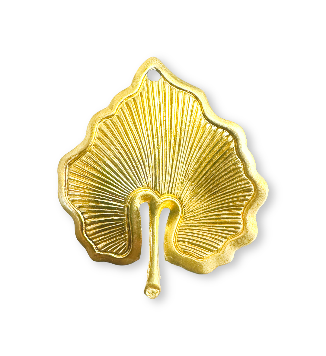 26x22mm Botanical Leaf - solid brass (8pc)