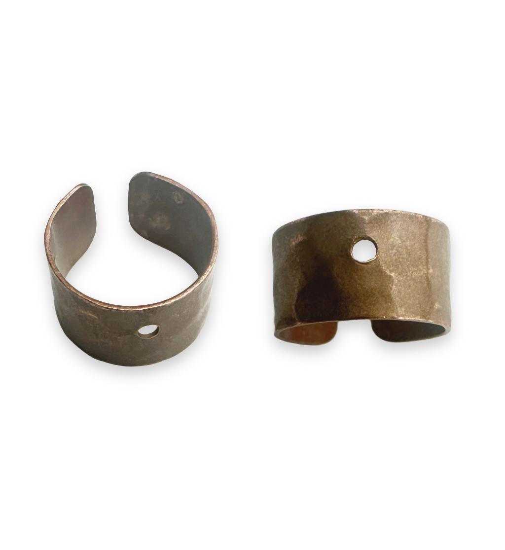 12x6mm Hammered Earring Cuff (20pcs)