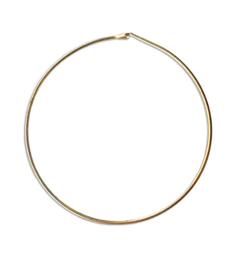 39.5mm Hoop Ear Wire - Solid Brass (20pcs)