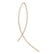 80x15mm Extra Long Ear Wire - Solid Brass (20pcs)