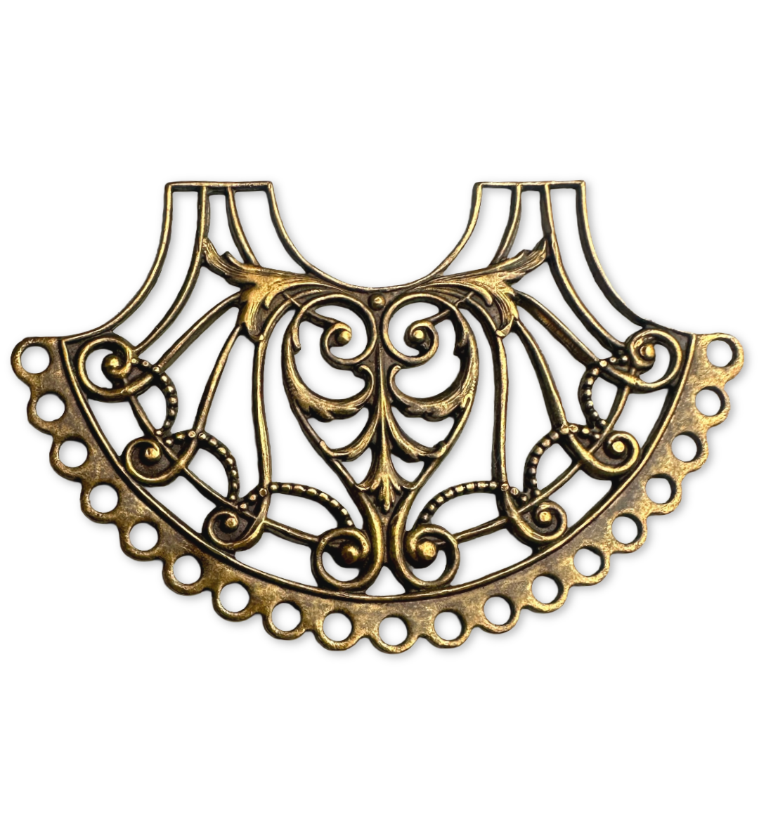 Fanciful Flourish Filigree Connector, 62x40mm (3pc)