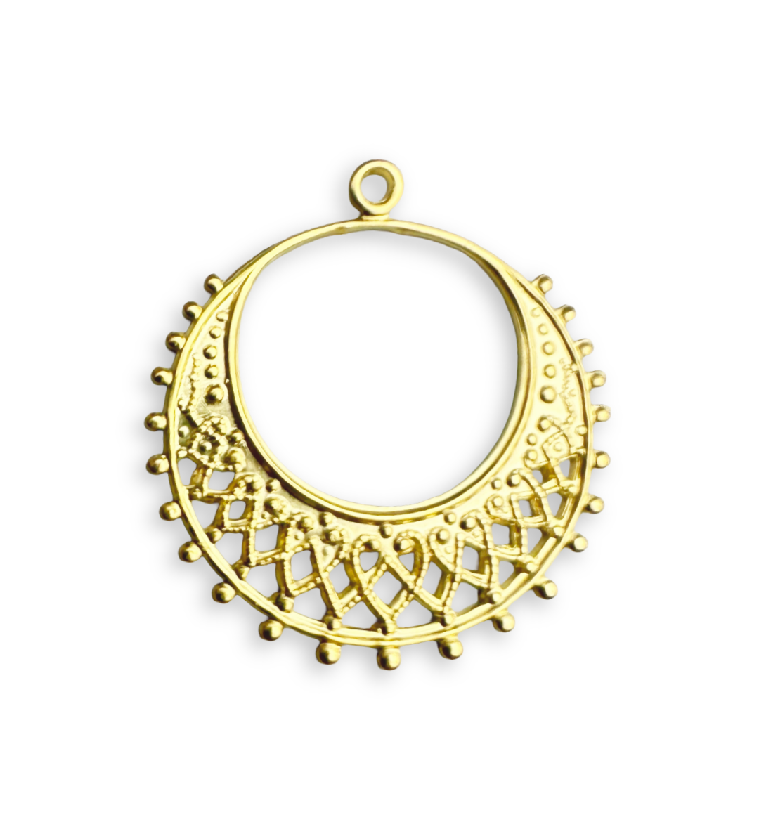 Filigree Hoop - 10K Gold Plated (14pcs)