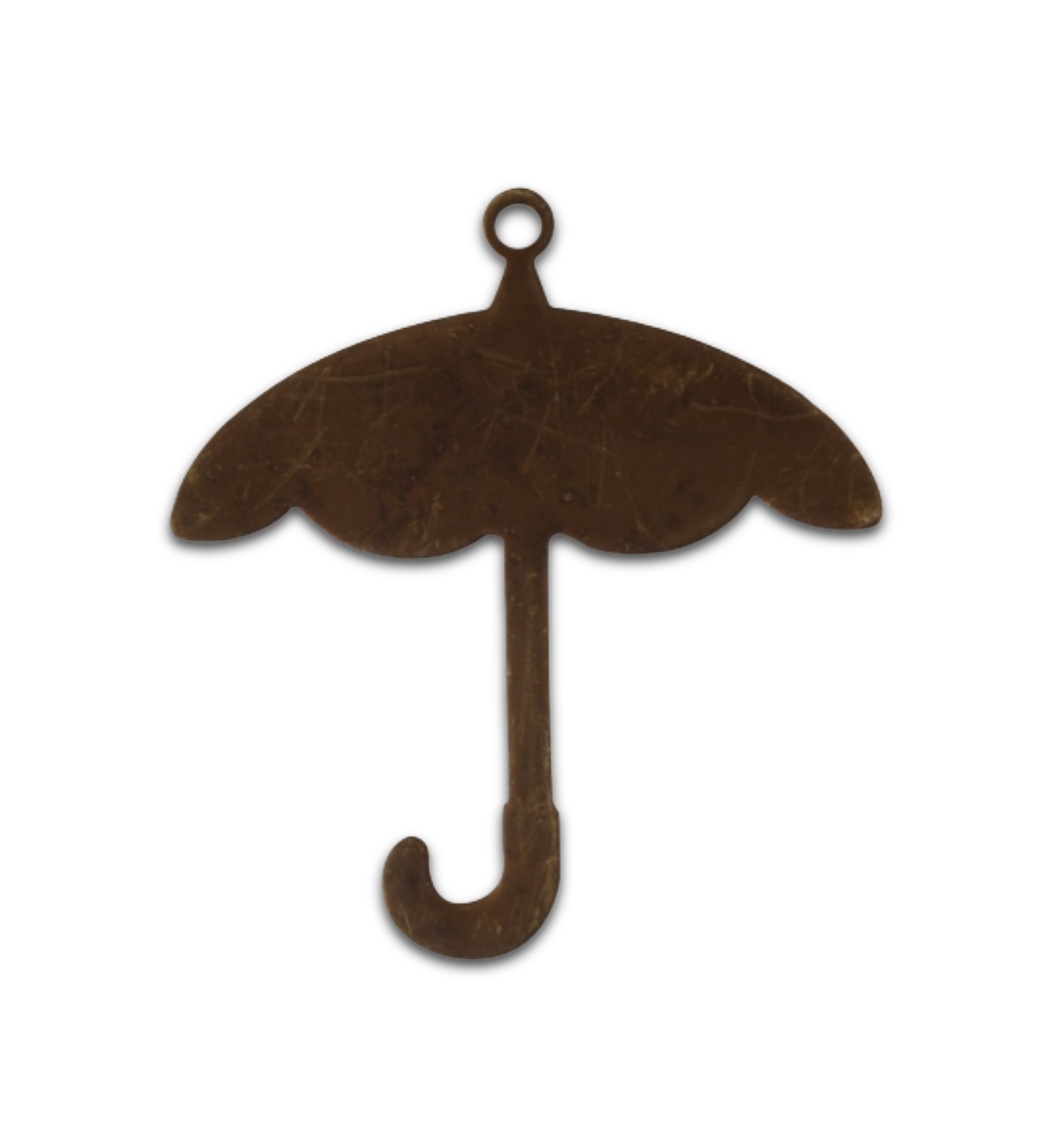 30mm Umbrella Blank, 24ga - Natural Brass (20pcs)