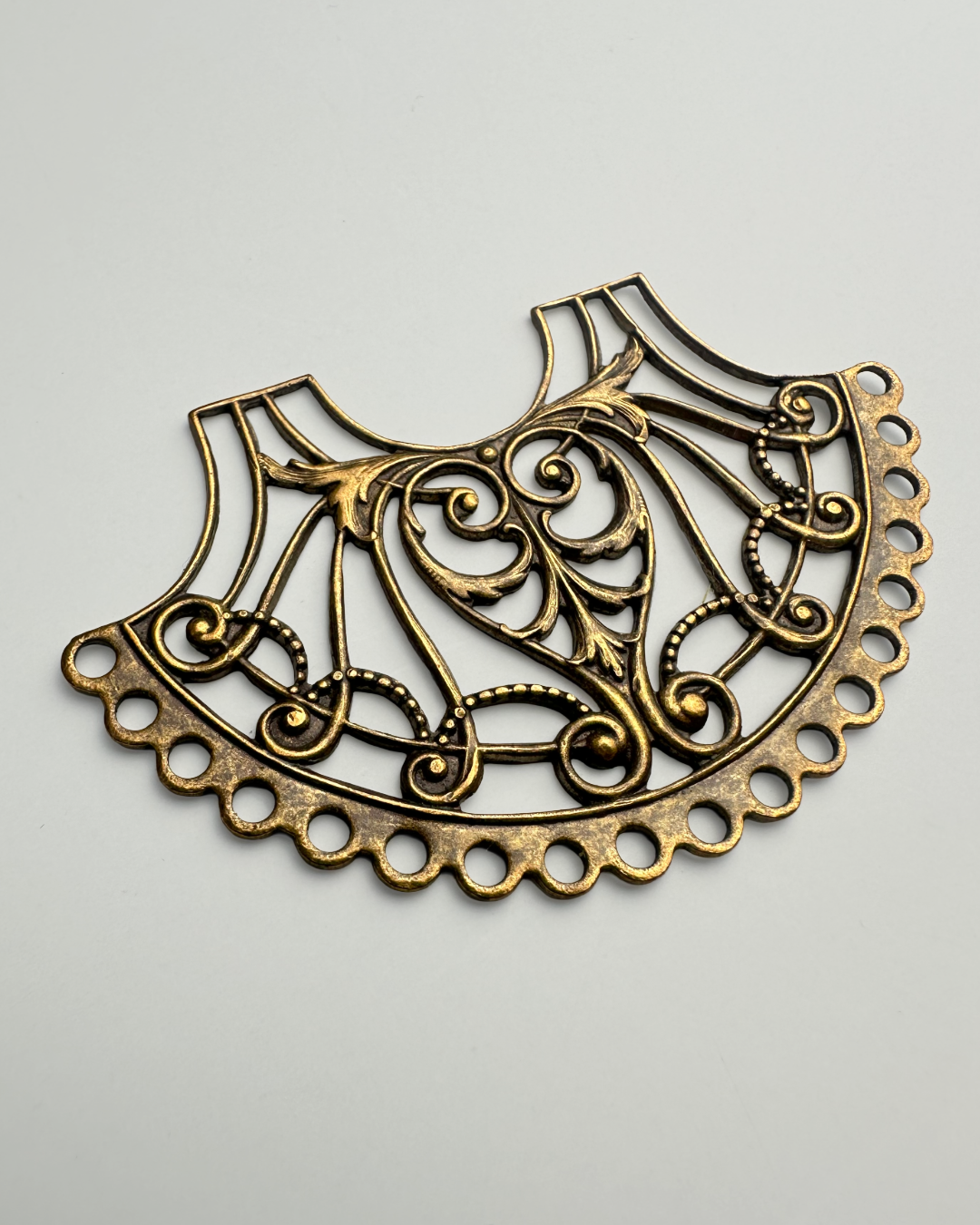 Fanciful Flourish Filigree Connector, 62x40mm (3pc)