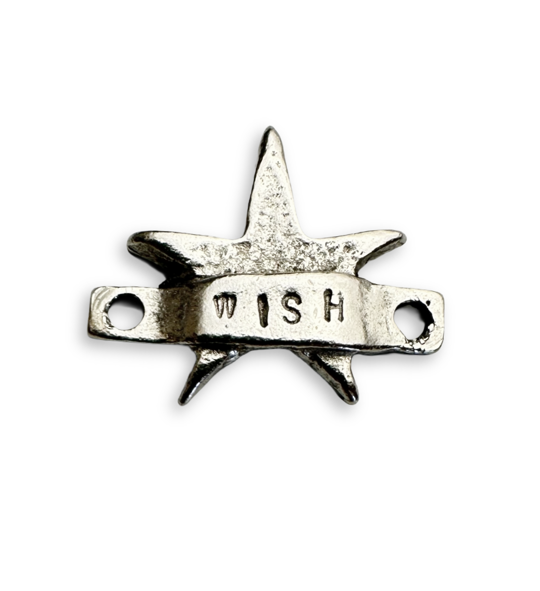 19x16mm Wish Star - Pewter Antique Plate (10pcs)