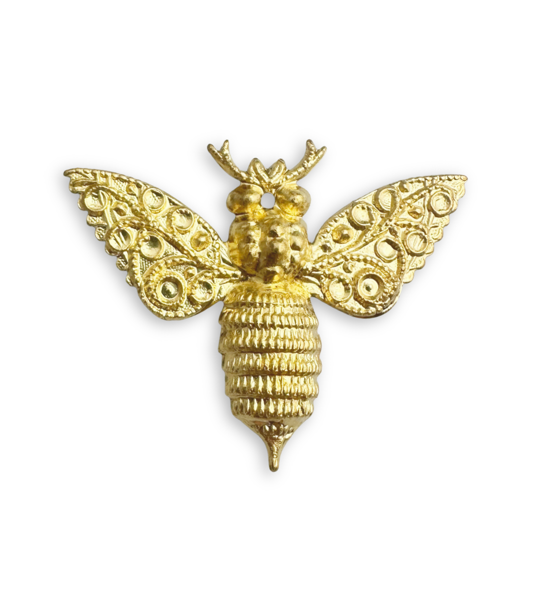 42x34mm Deco Bee - Solid Brass (6pcs)