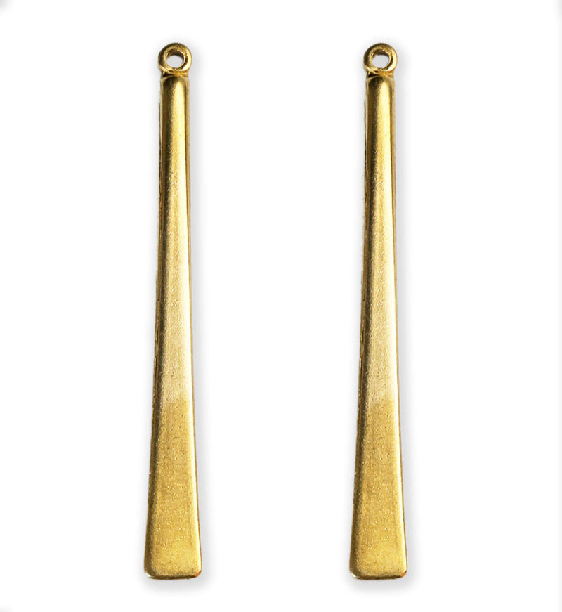 45x5mm Long Paddle- Solid Brass (18pcs)