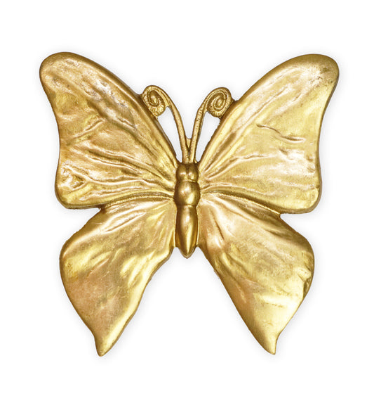 41x38mm Meadow Butterfly, Solid Brass (6 pc)