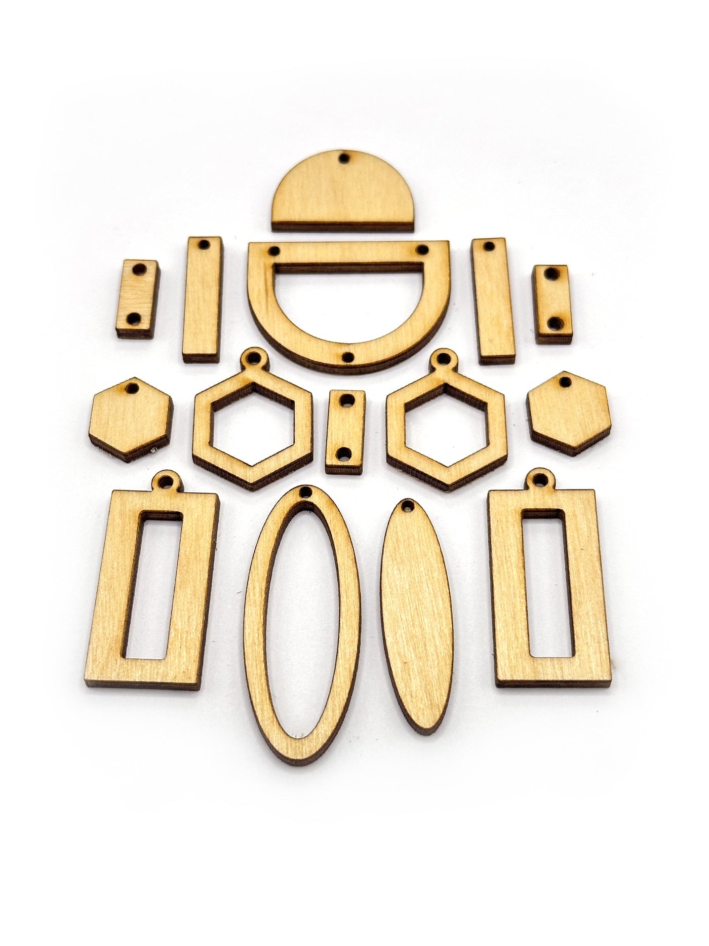 Arched Blank Shapes, Jewelry Pop Outs (5 panels, 15pcs/ea)
