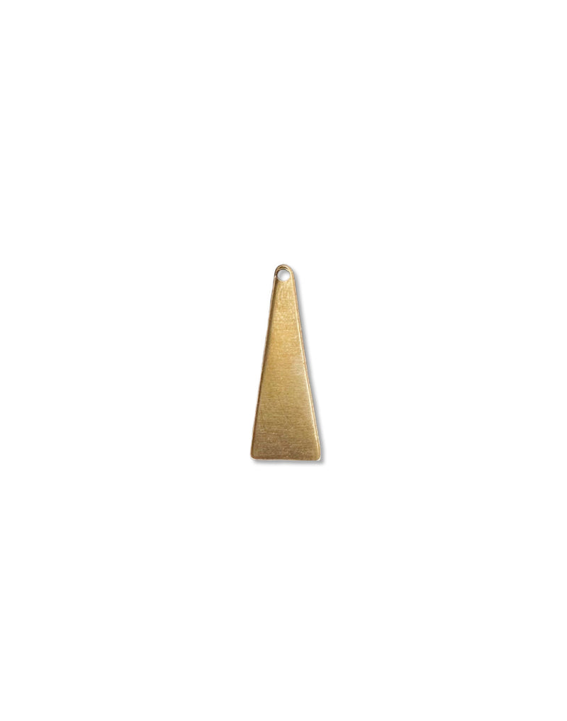 23x8mm Triangle Dangle - Solid Brass (20pcs)