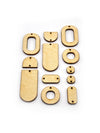 Rounded Blank Shapes, Jewelry Pop Outs (5 panels, 12pcs/ea)