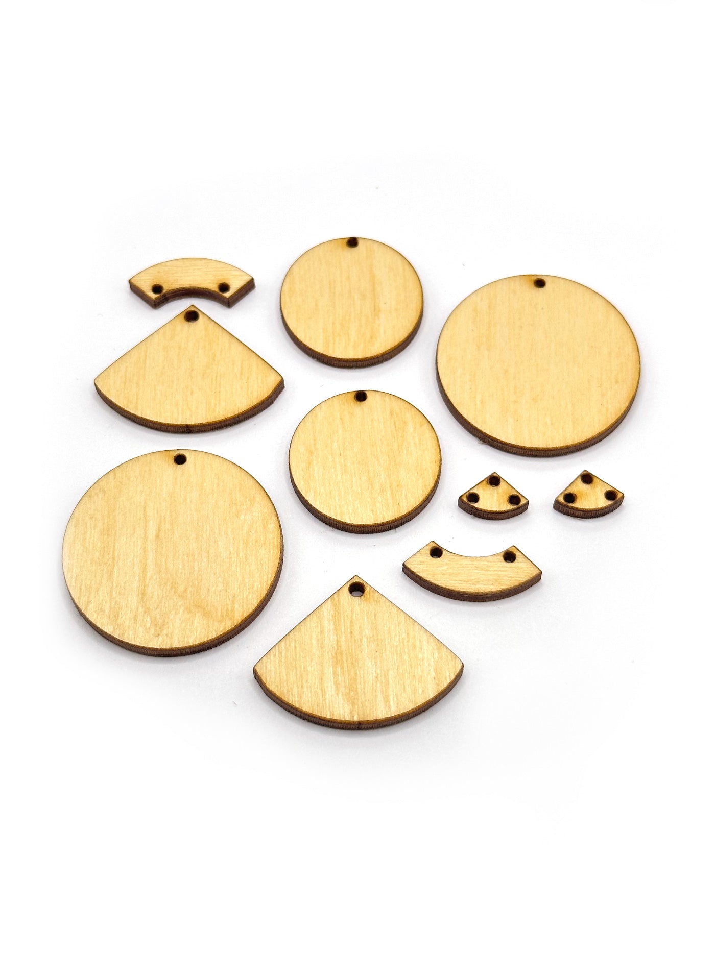 Curved Blank Shapes, Jewelry Pop Outs (5 panels, 10pcs/ea)