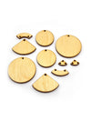 Curved Blank Shapes, Jewelry Pop Outs (5 panels, 10pcs/ea)