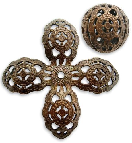 20mm Round Filigree Bead - Wrap (10 pcs)