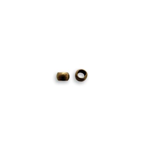 4mm Circle Spacer Bead / Crimp Cover (206 pcs)