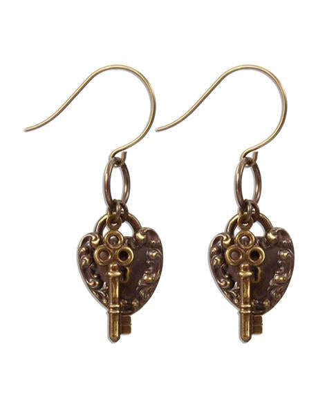 Cherished Key - Sentiment Earrings