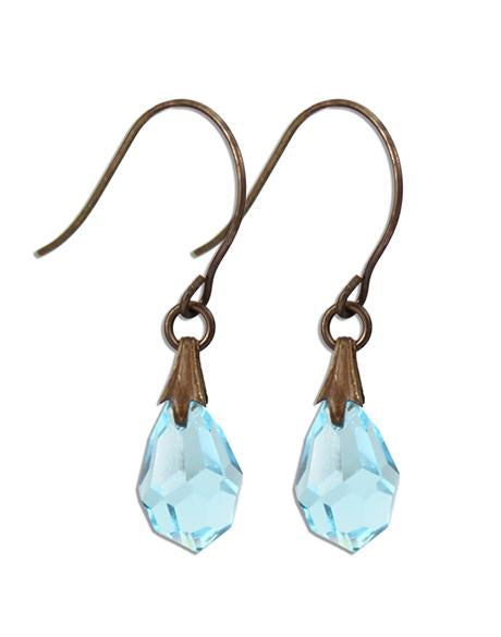 Aqua - Jewel Drop Earrings