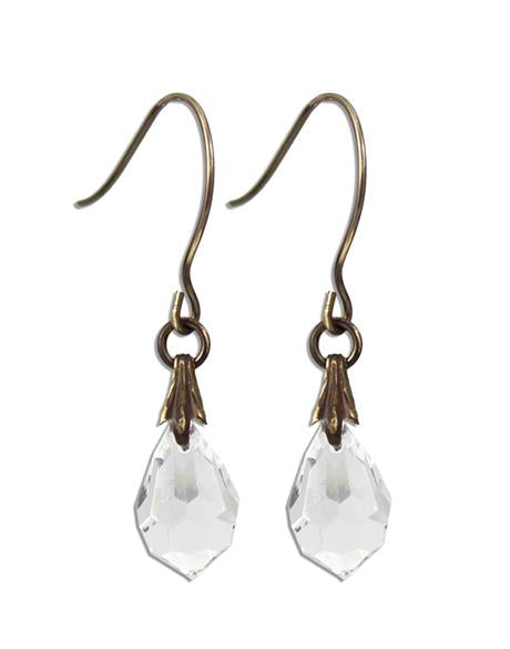 Jewel Drop Earrings - Crystal