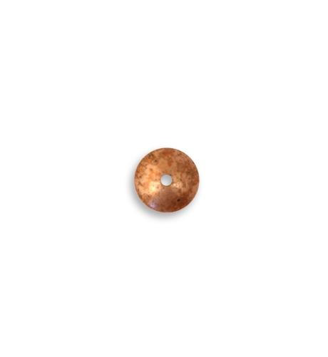 8x3.5mm Copper Smooth Saucer Bead