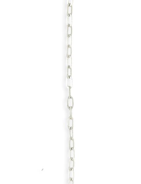 2.5x4.6mm Flat Link Chain - Sterling Silver Antique Plated (12 ft)