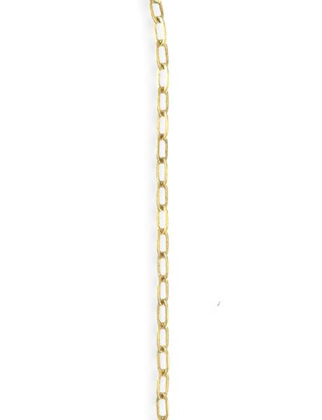 2.5x4.6mm Flat Link Chain - 14K Gold Antique Plated (10 ft)