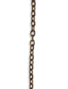 2.9x4.3mm Etched Cable Chain - Natural Brass