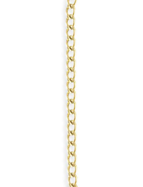 3.4x5.1mm Curb Chain - 14K Gold Antique Plated (10 ft)