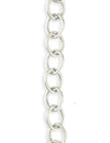8.7x11.3mm Rounded Oval Chain - Sterling Silver Antique Plated (6 ft)