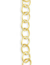 8.7x11.3mm Rounded Oval Chain - 10K Gold Plated (5 ft)