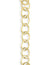 8.7x11.3mm Rounded Oval Chain - 14K Gold Antique Plated (5 ft)