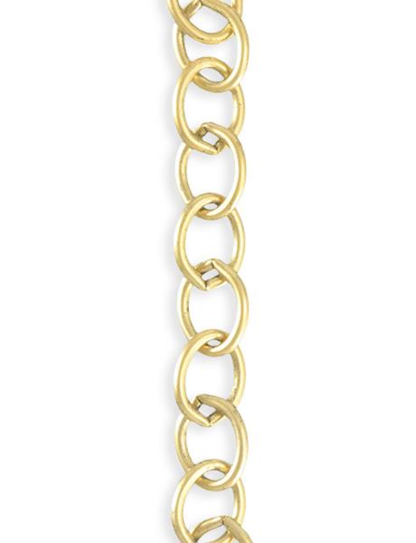 8.7x11.3mm Rounded Oval Chain - 14K Gold Antique Plated (5 ft)