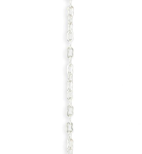 2.2X3.8mm Fine Ornate Chain - Sterling Silver Plated (12 ft)