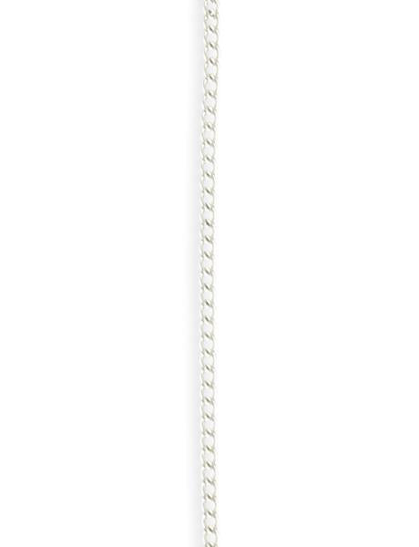 2.2x2.8mm Delicate Curb Chain - Sterling Silver Plated (12 ft)
