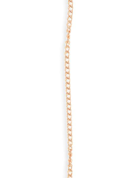 2.2x2.8mm Delicate Curb Chain - Rose Gold Plated (10 ft)
