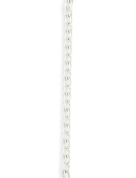 3.3x4.4mm Classic Cable Chain - Sterling Silver Plated (12 ft)