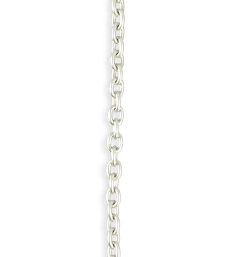 3.3x4.4mm Classic Cable Chain - Sterling Silver Antique Plated (12 ft)